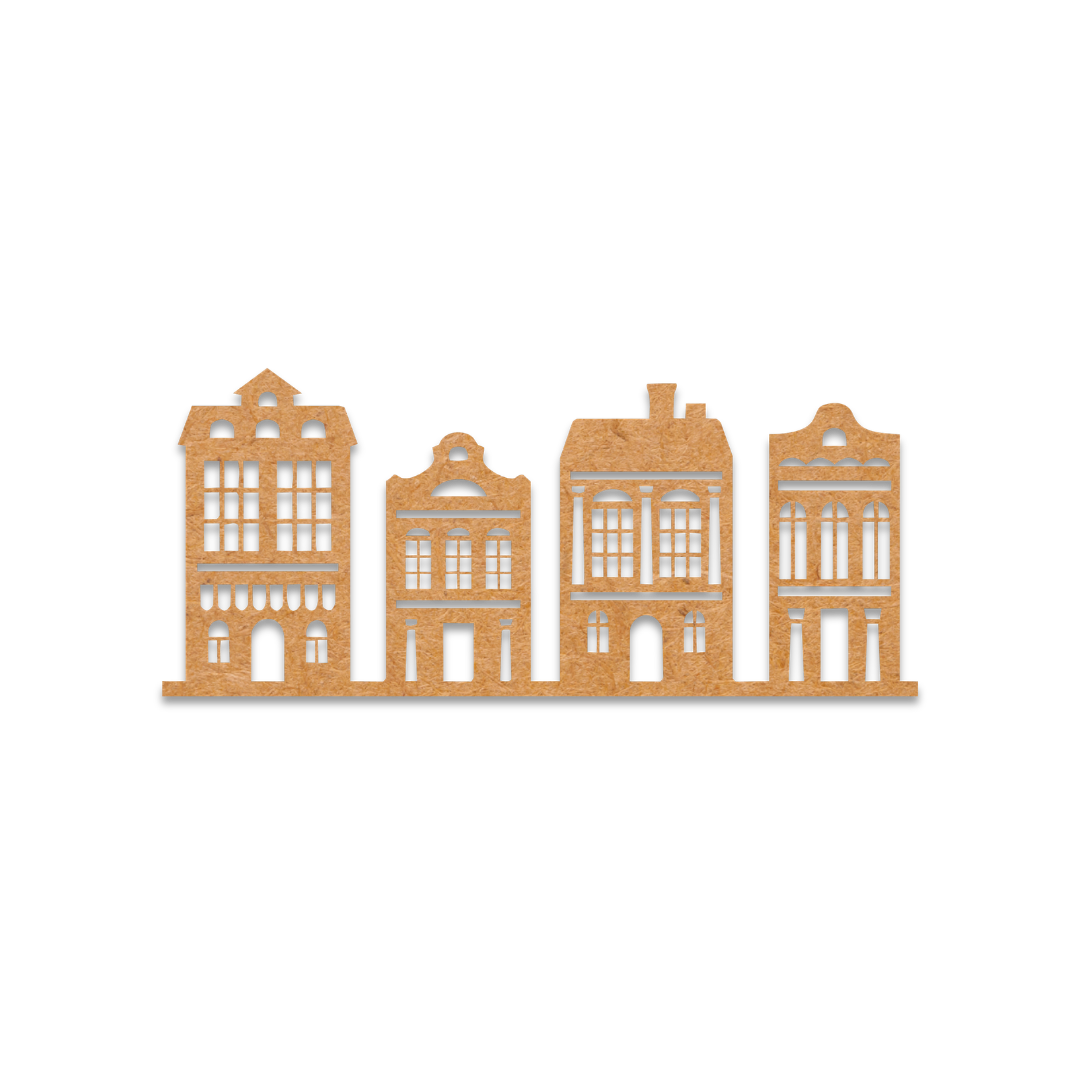 Four Houses on a Street