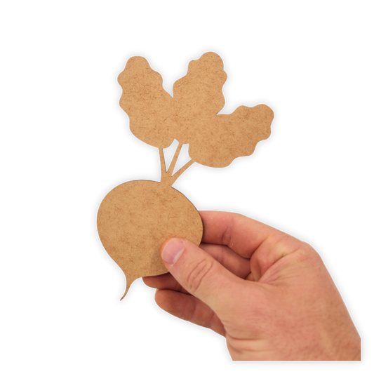 Beetroot wooden craft cutout