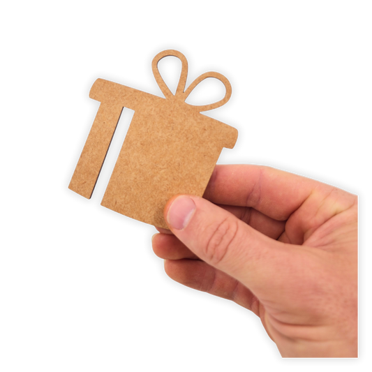 Christmas/birthday gift cutout