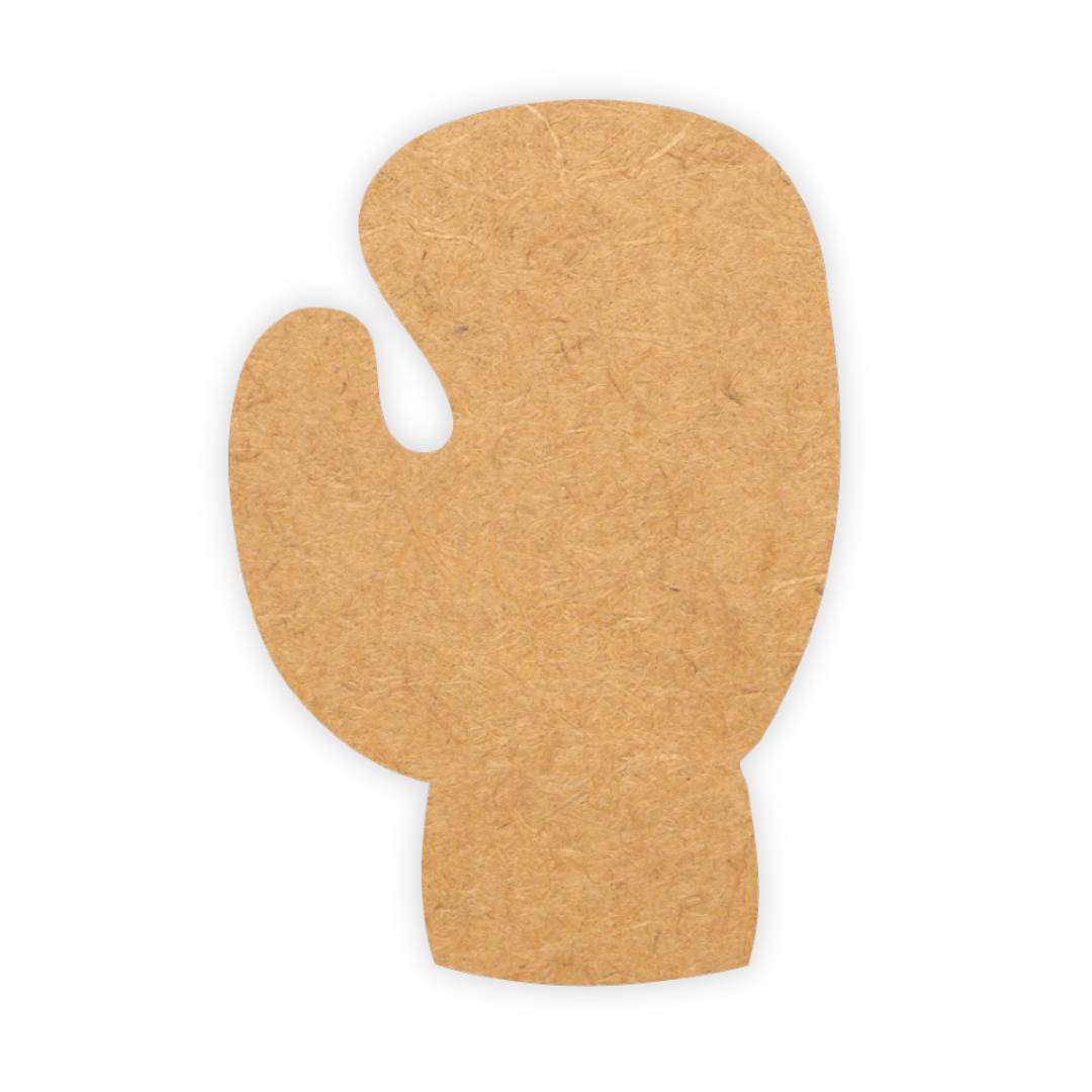 Wooden boxing glove laser cut