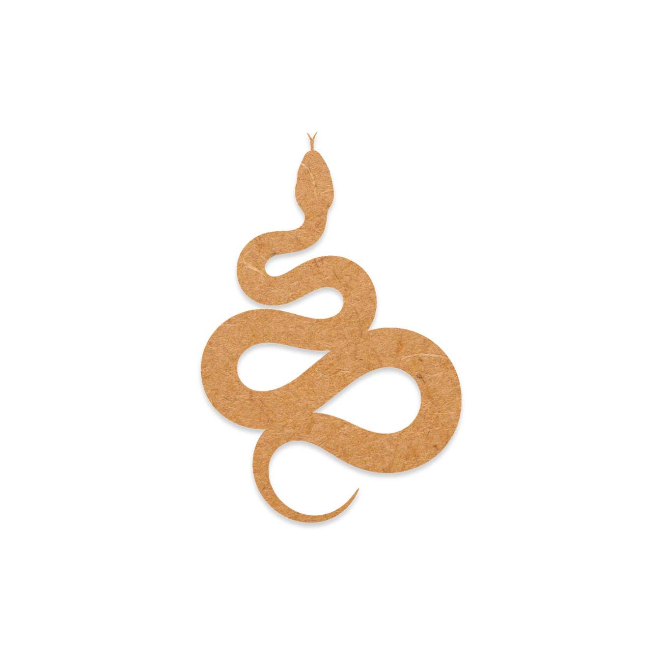Our Coiled snake blank is intricately cut from 3mm MDF wood
