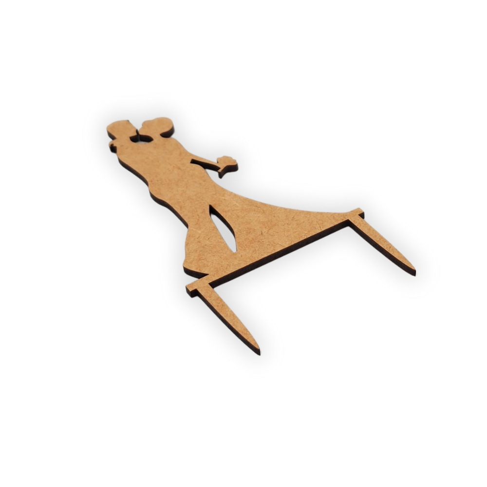 Kissing Couple Cake Topper Cutout