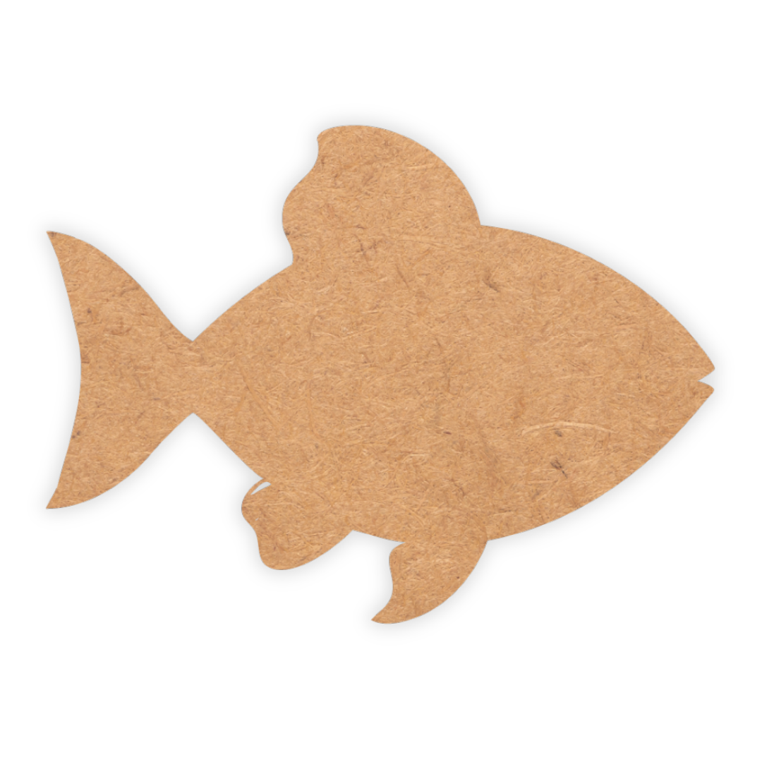 Wooden fish cutout