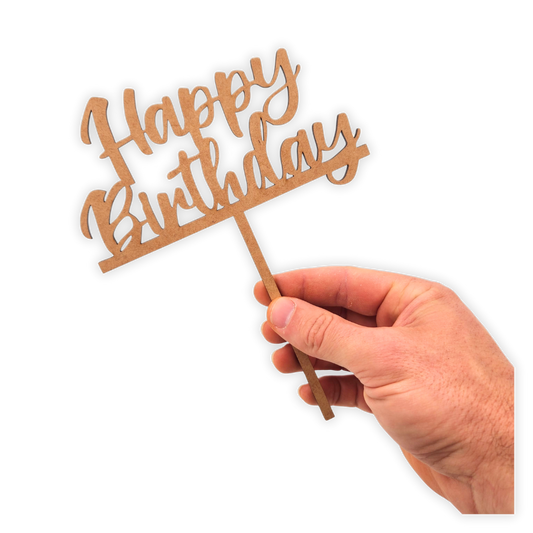 Happy birthday cake topper