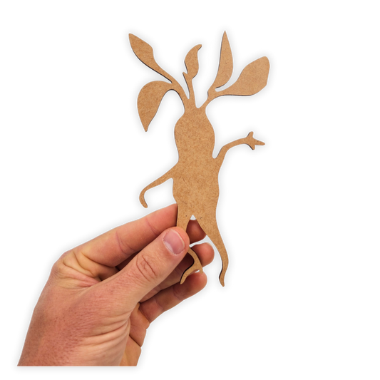 Harry Potter mandrake wood blank cutout for kids parties