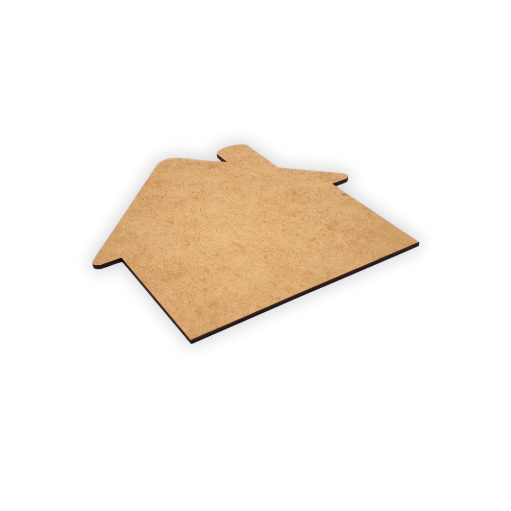 House wooden blank cutout