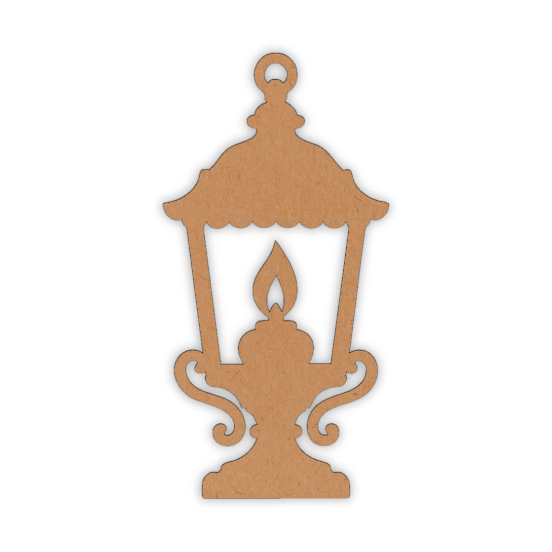 Wooden laser lantern cutout