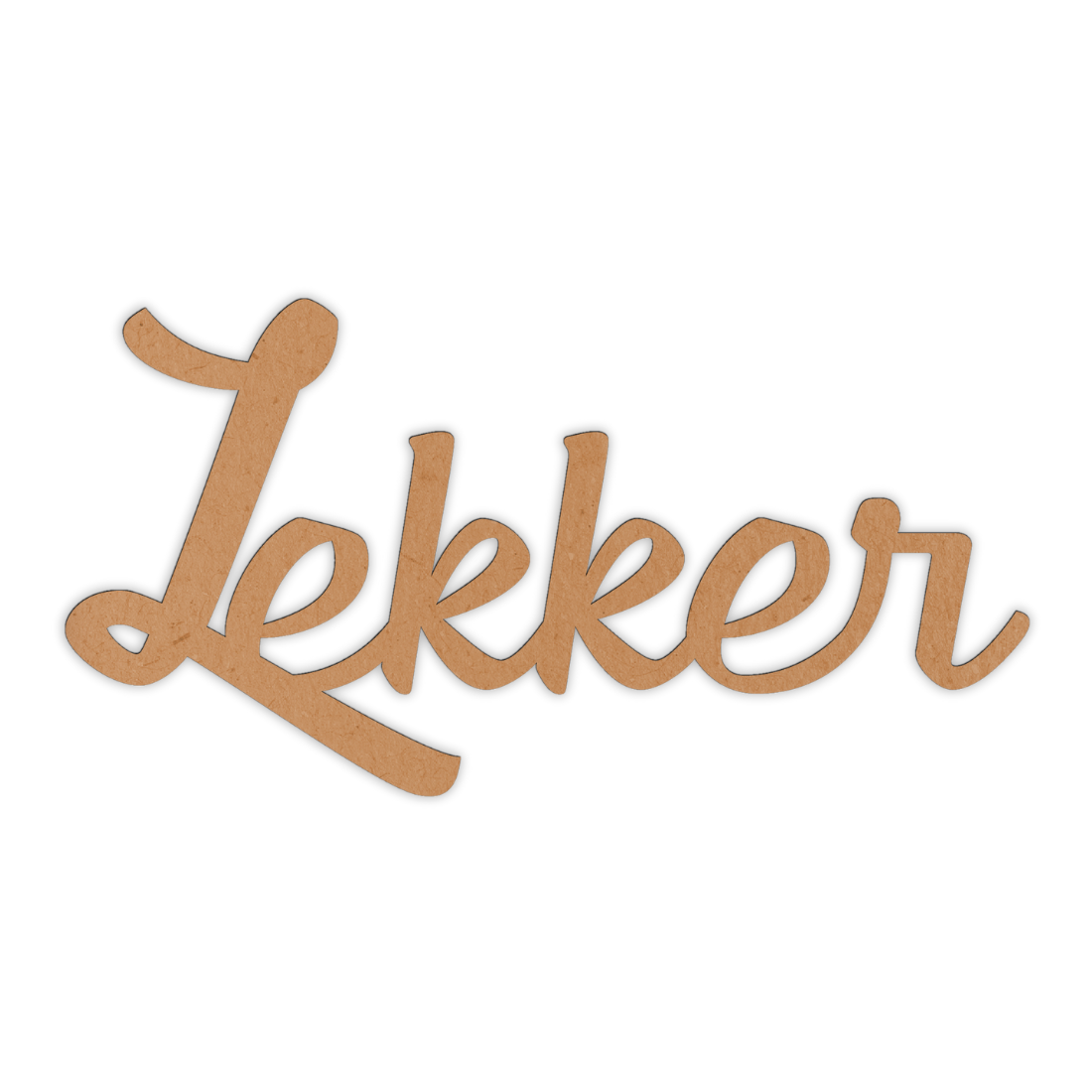 Lekker wood cutout