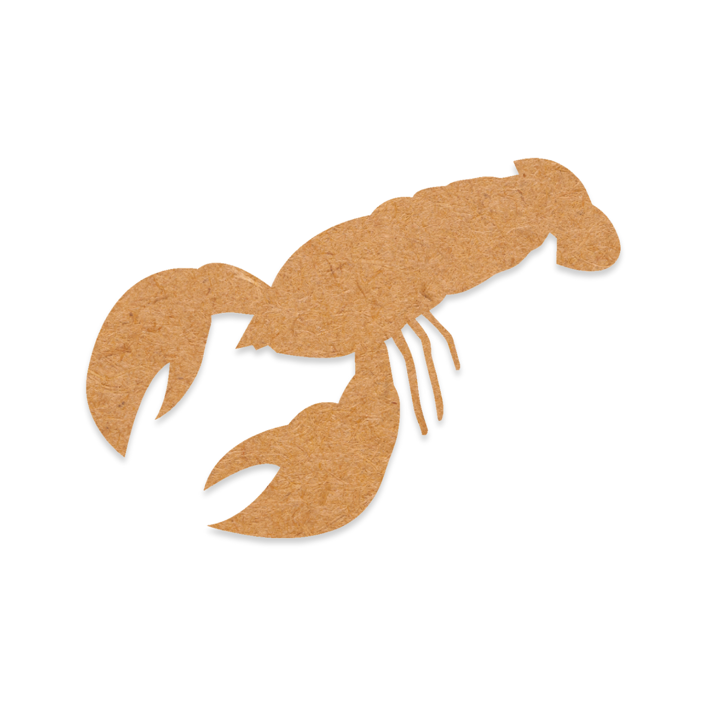 Our Lobster is intricately cut and from 3mm MDF wood.