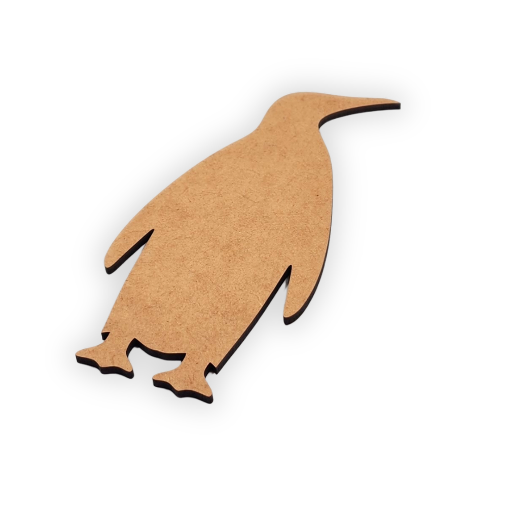 Penguin bird blank wood cutout