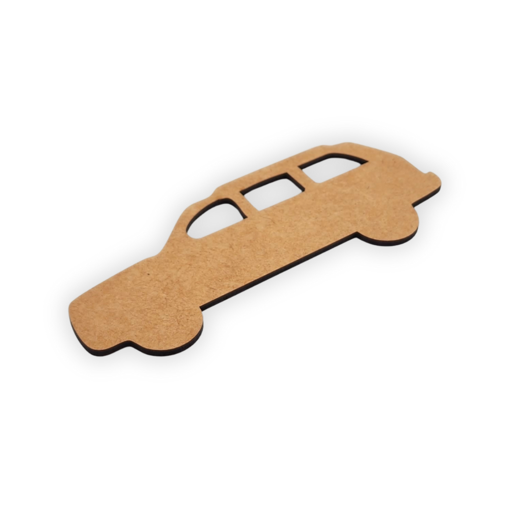 SUV family car wood laser cutout