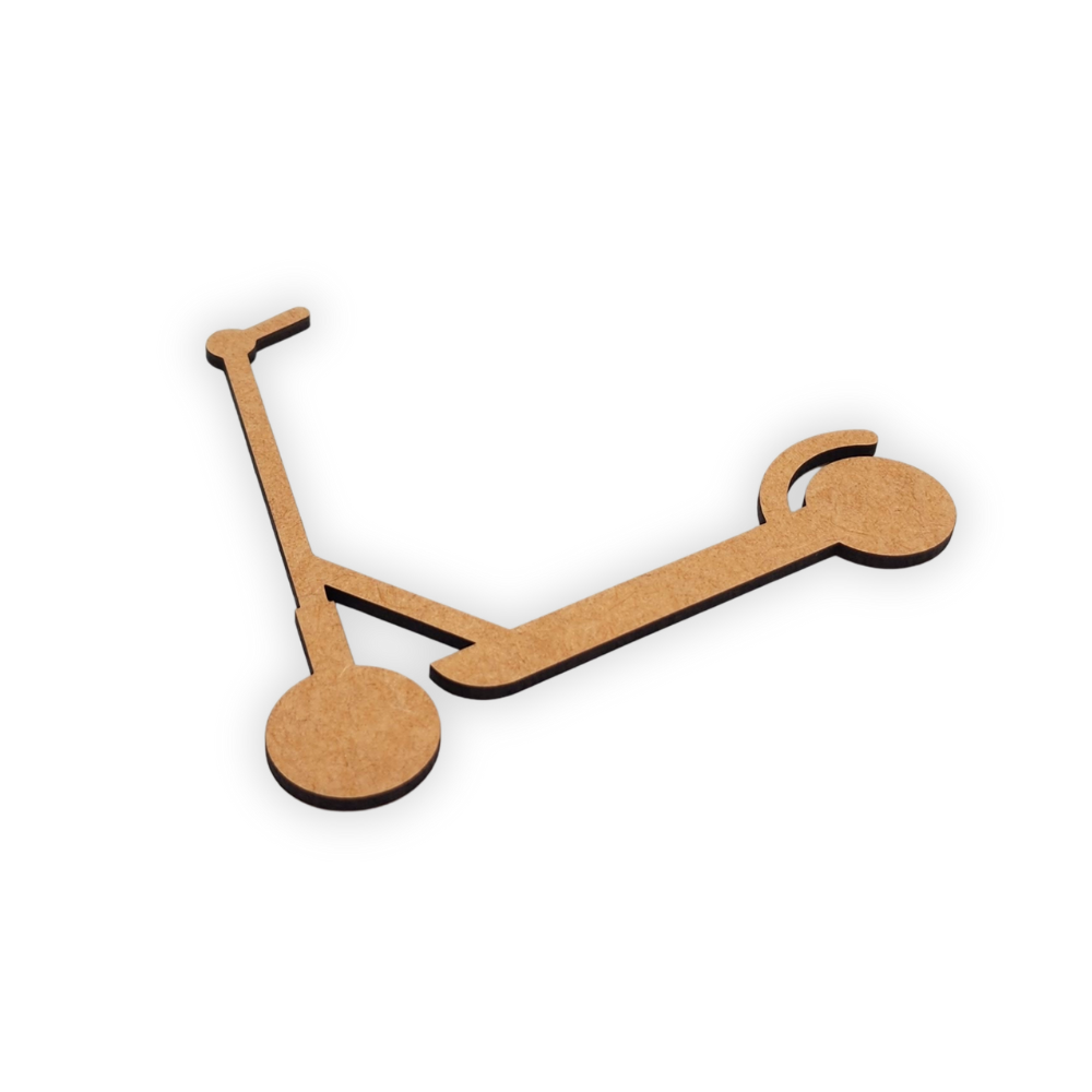 Scooter wood cutout