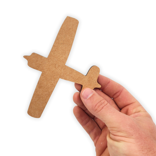 Airplane MDF wooden cutout blank for painting