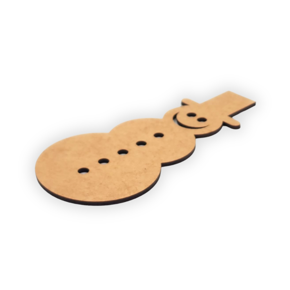 Snowman Christmas wooden decoration