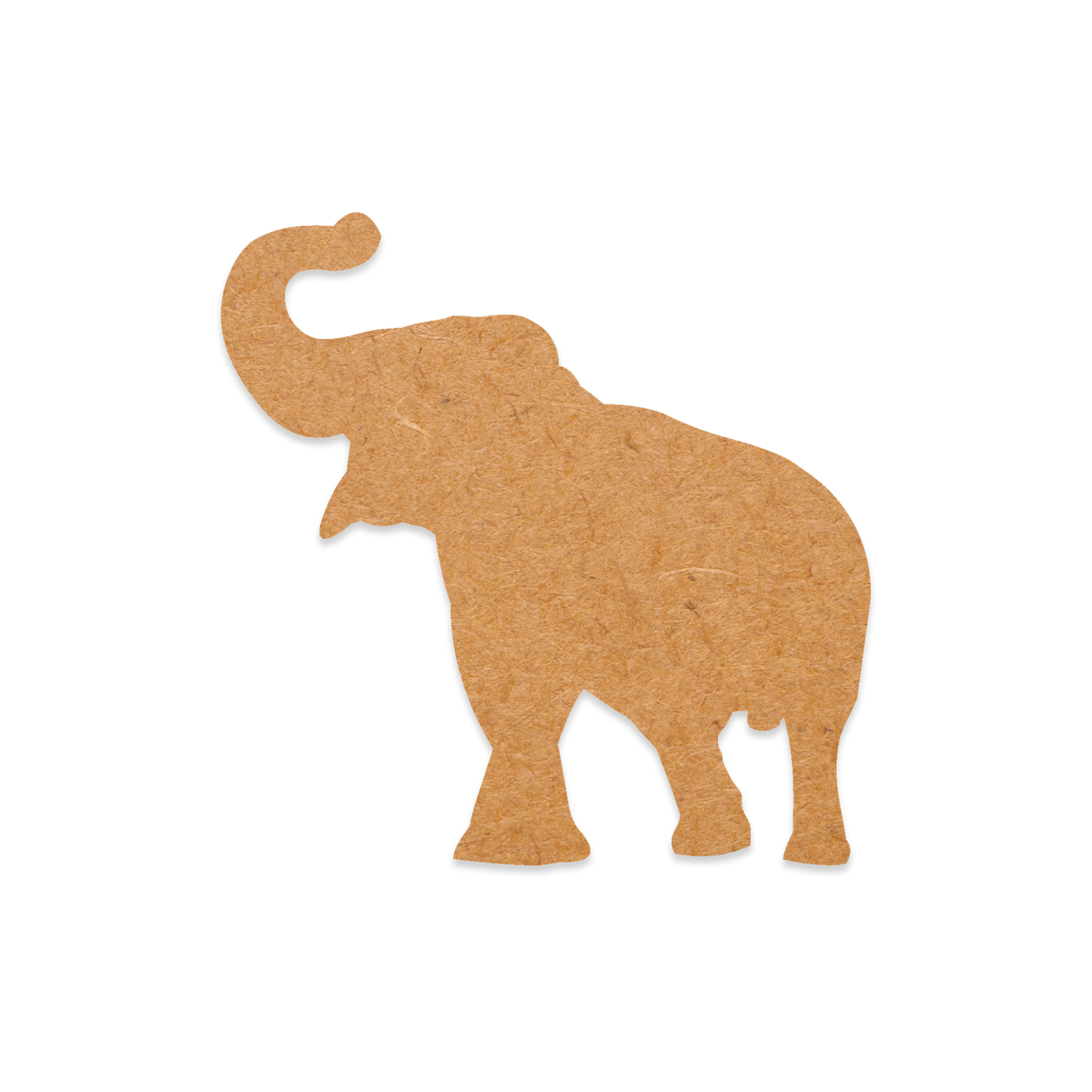 Our Trumpeting Elephant is intricately cut from 3mm MDF wood.
