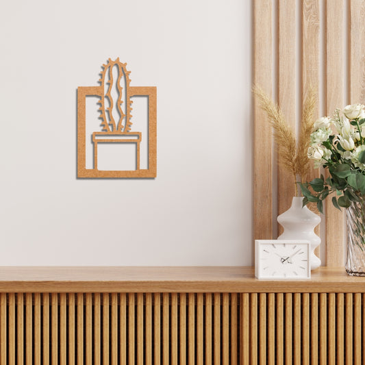 Potted Cactus Wall Decor
