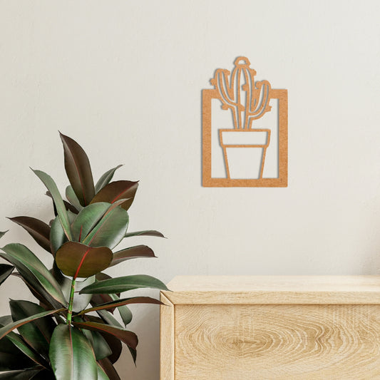 Potted Cactus Wall Decor