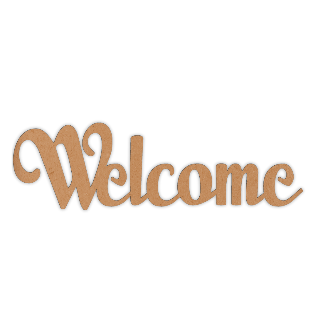 Welcome wooden sign word
