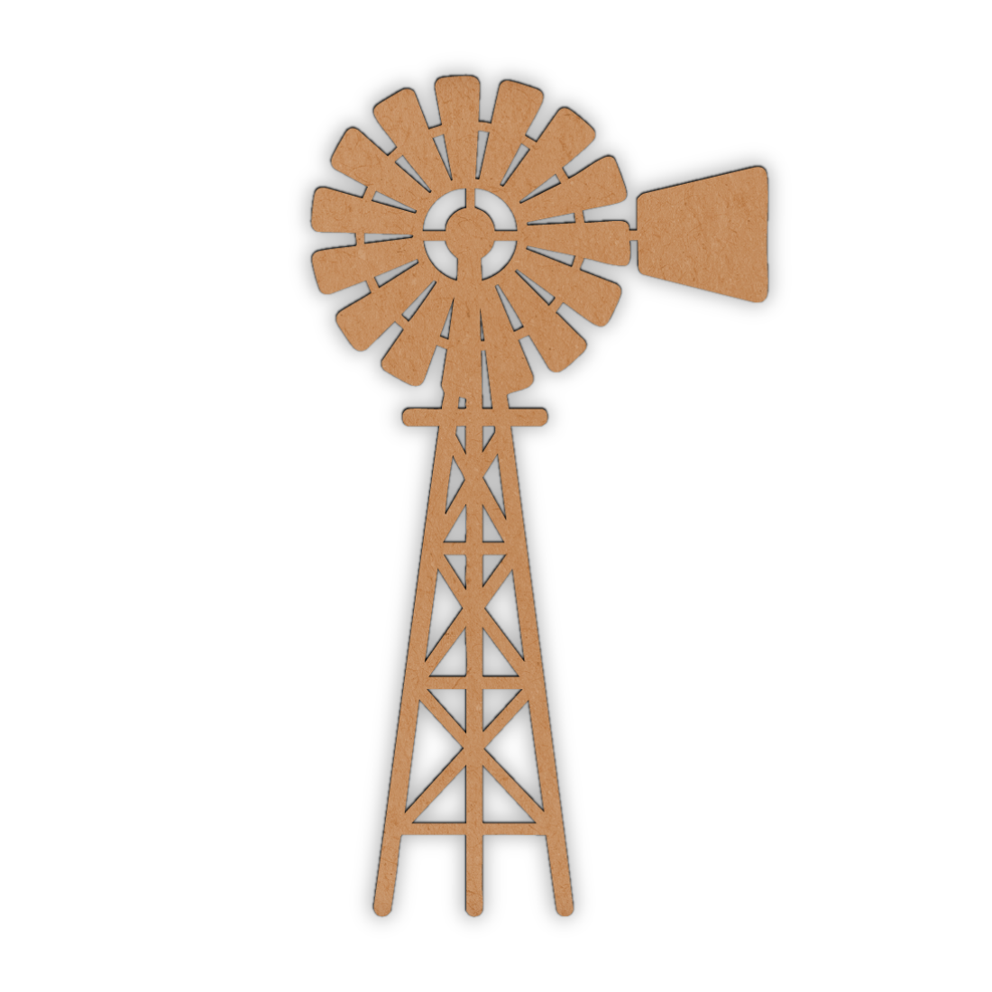 Windmill wood cutout