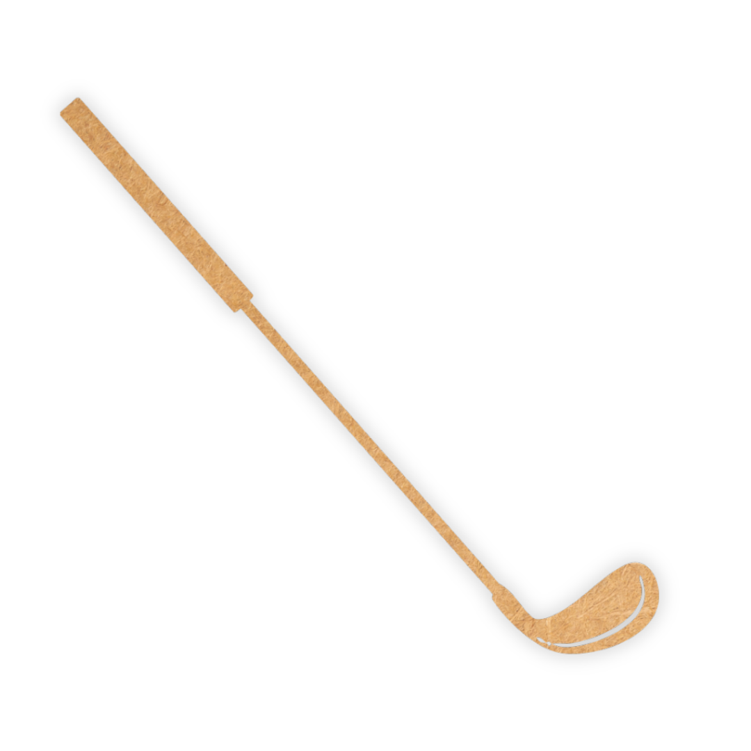 Wooden golf club cutout for crafts