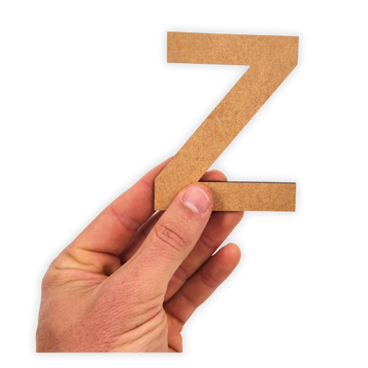 Wooden Alphabet Blank Letter Text Cutout