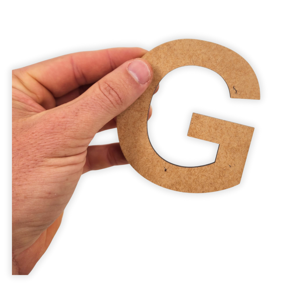 Wooden Alphabet Blank Letter Text Cutout