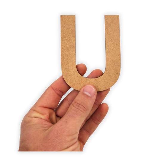 Wooden blank alphabet letter cutout