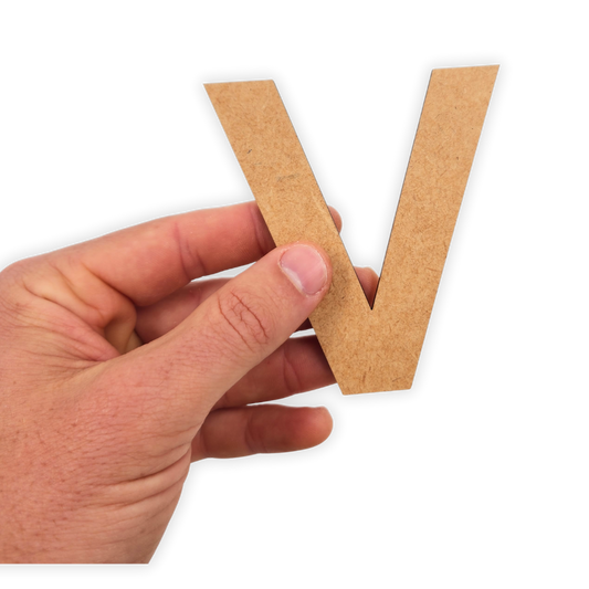 Wooden blank alphabet letter cutout