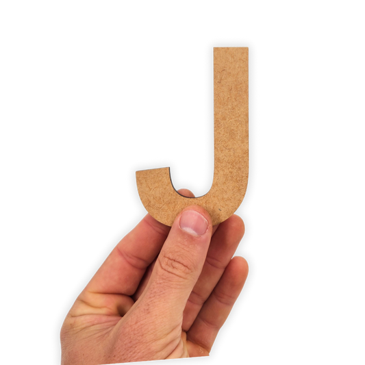 Wooden Alphabet Blank Letter Text Cutout