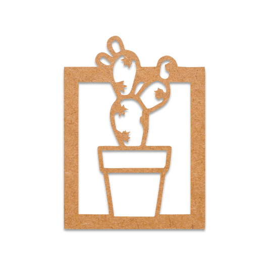 Potted Cactus Wall Decor