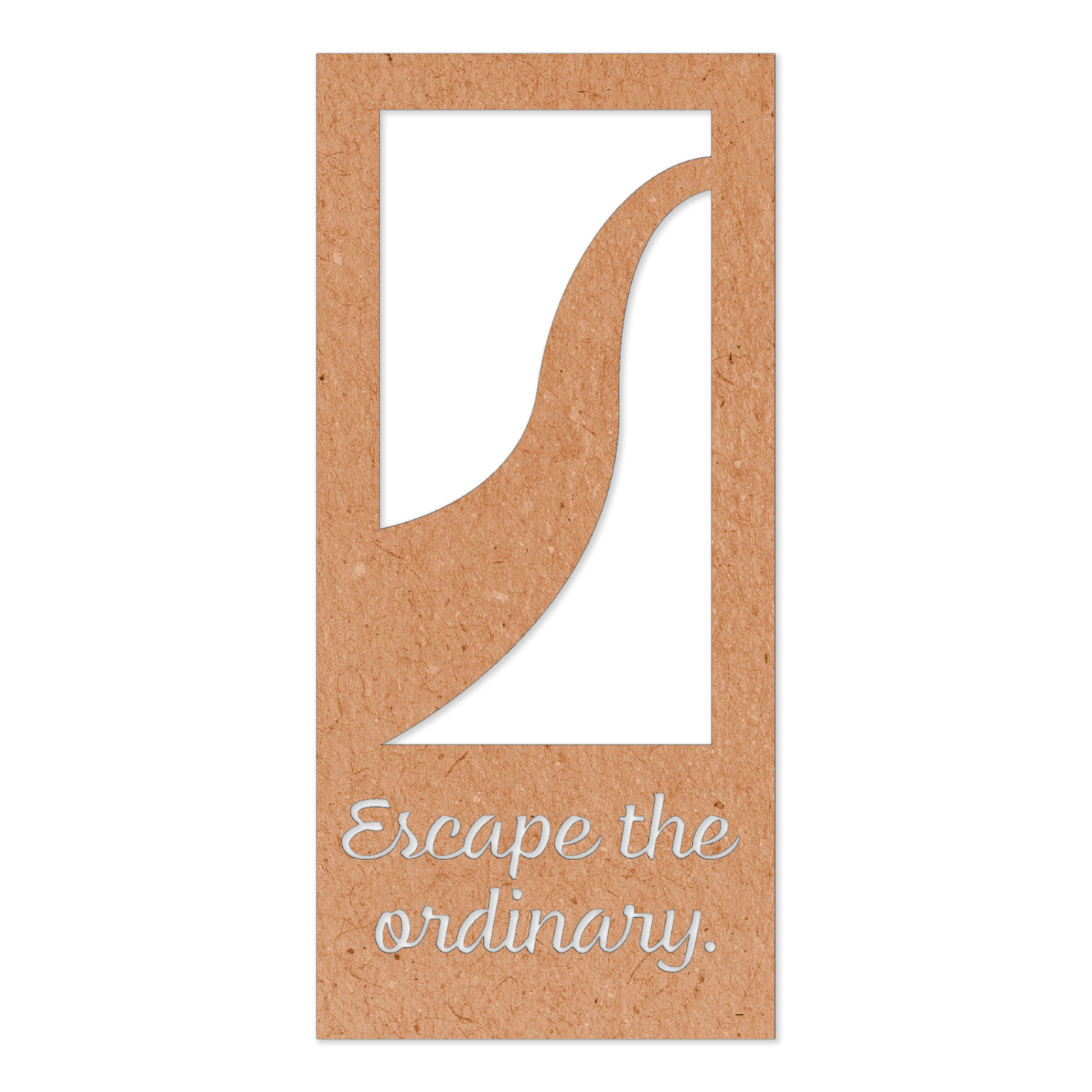 Escape the ordinary motivational wooden bookmark