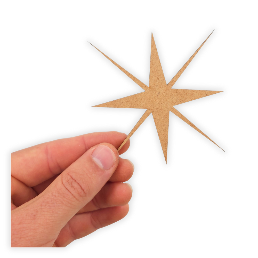 Christmas Star wood cutout