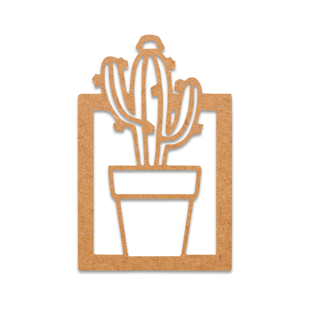 Potted Cactus Wall Decor