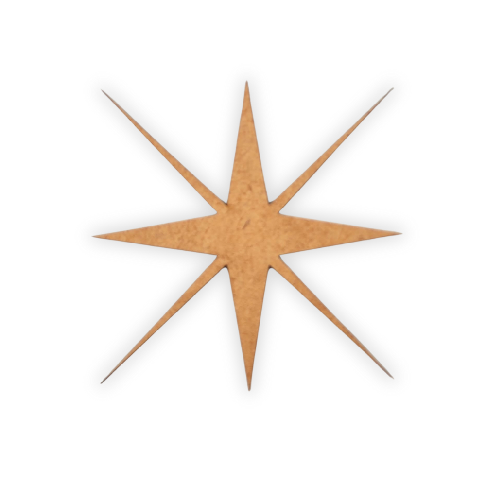 Christmas Star wood cutout