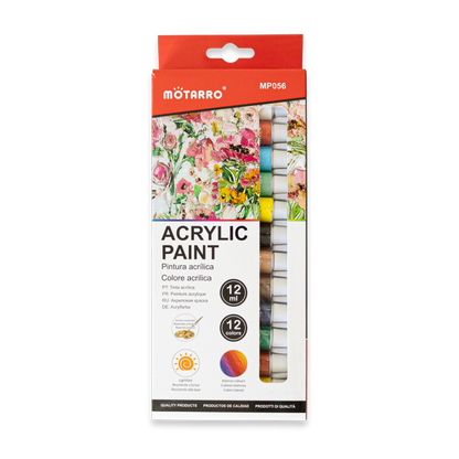 Set of 12 Acrylic Paints
