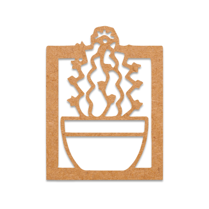 Potted Cactus Wall Decor