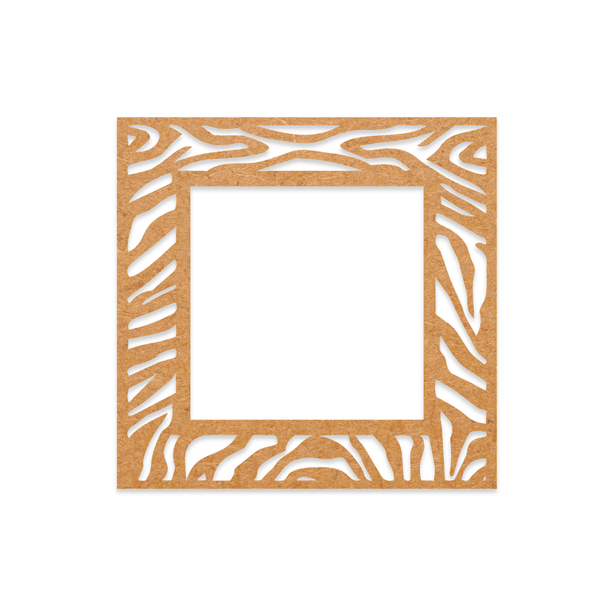 Zebra Pattern Square Frame