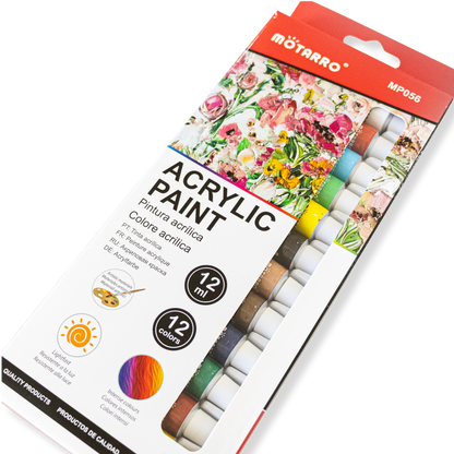 Set of 12 Acrylic Paints