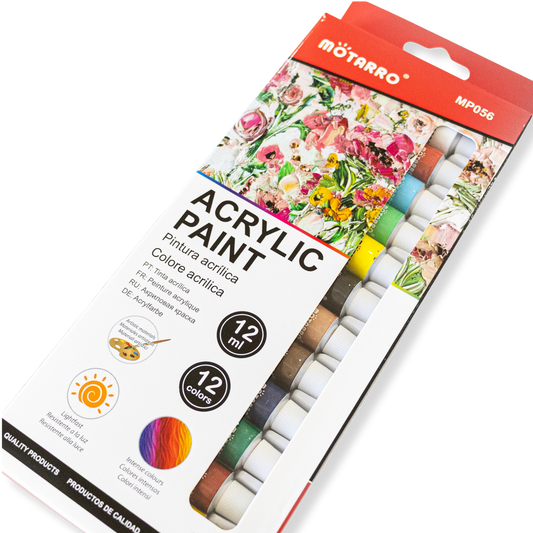 Set of 12 Acrylic Paints