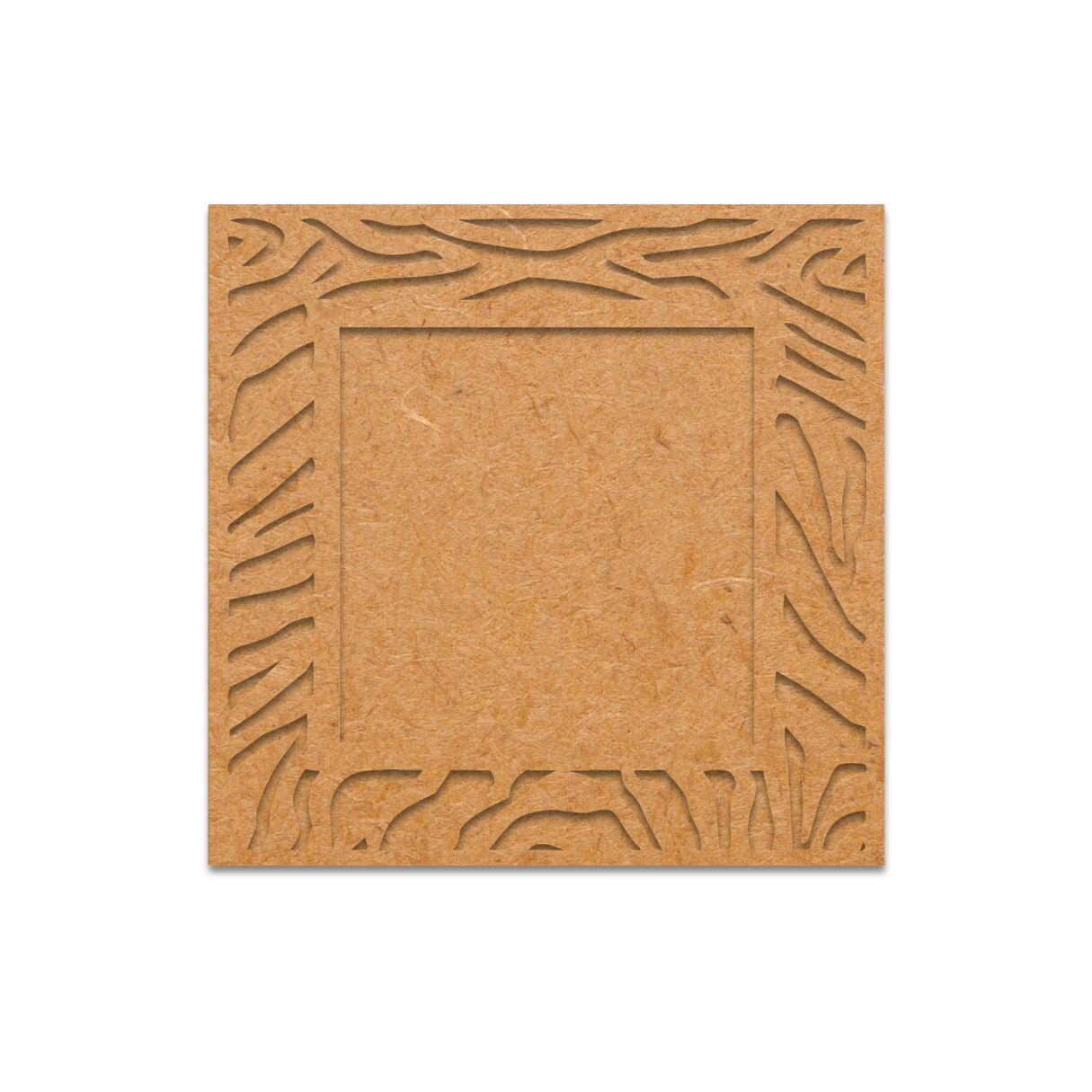Zebra Pattern Square Frame