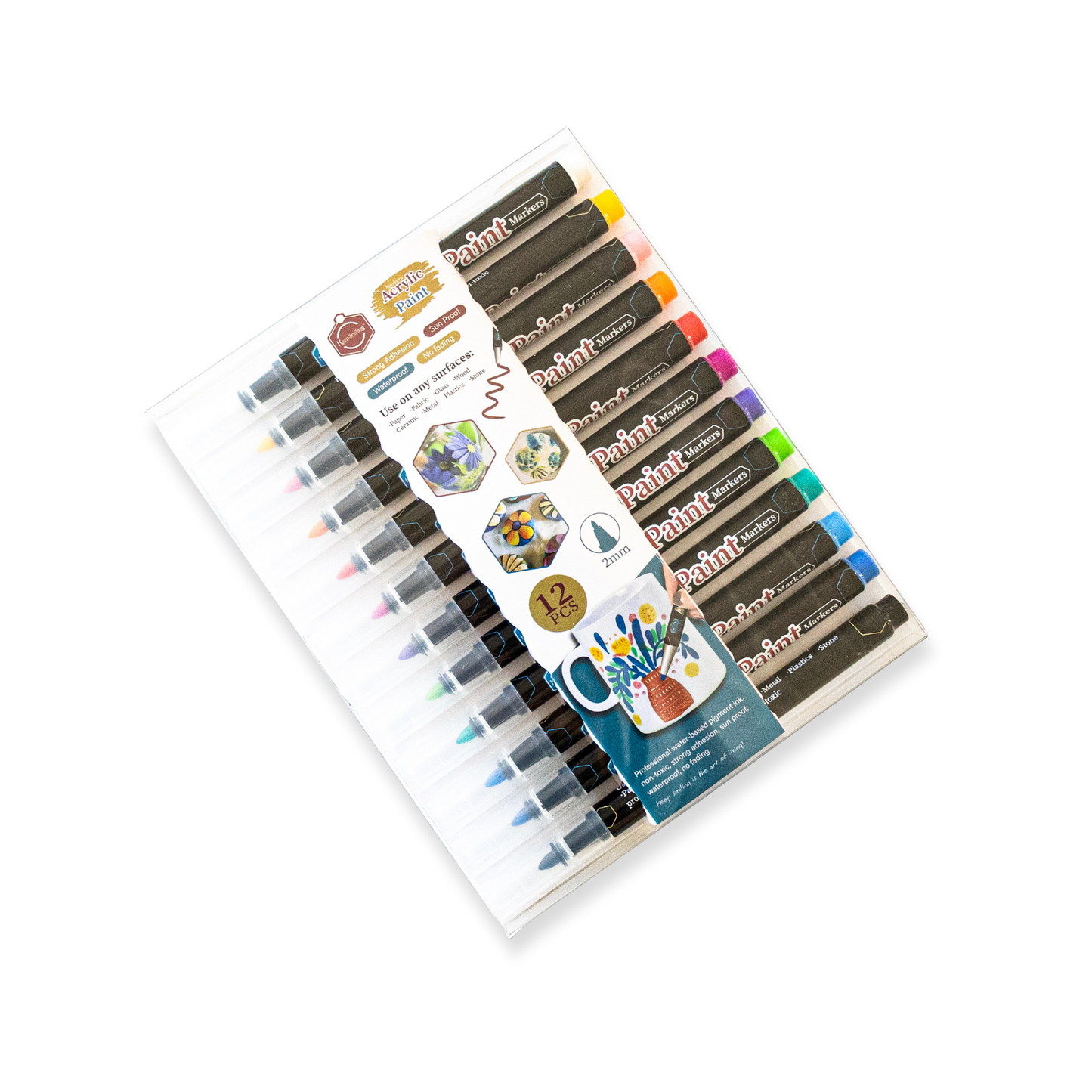 Set of 12 Acrylic Paint Markers