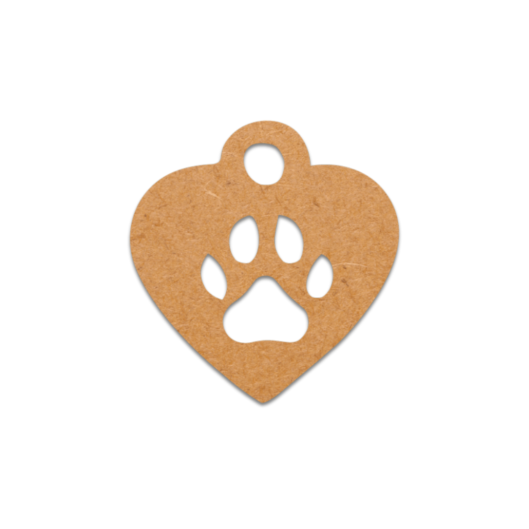 Paw Print key ring