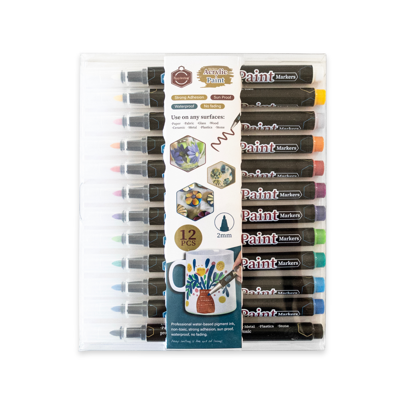 Set of 12 Acrylic Paint Markers