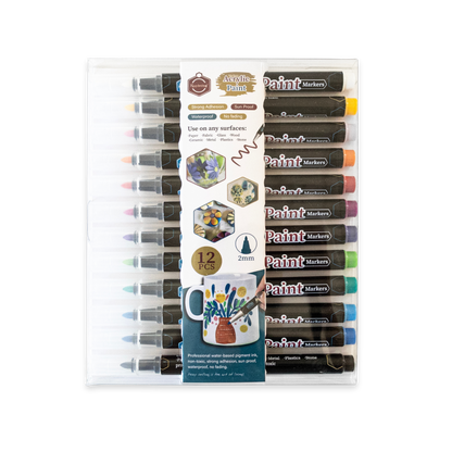 Set of 12 Acrylic Paint Markers