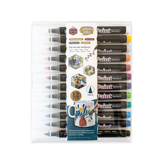 Set of 12 Acrylic Paint Markers