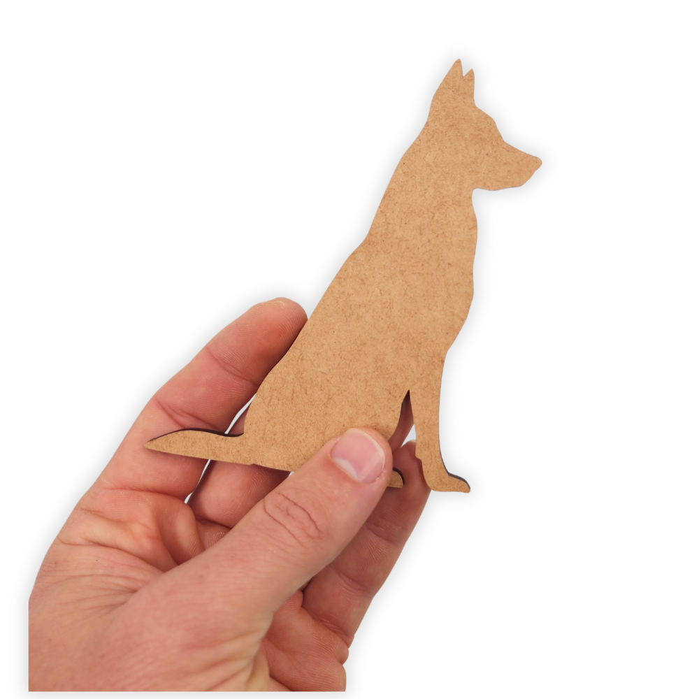 Alsatian Dog wood cutout
