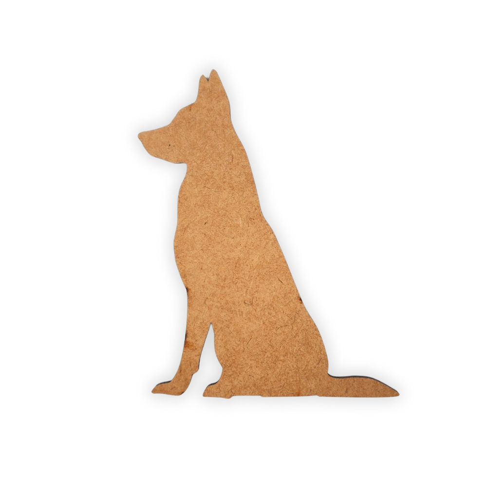Alsatian Dog wood cutout