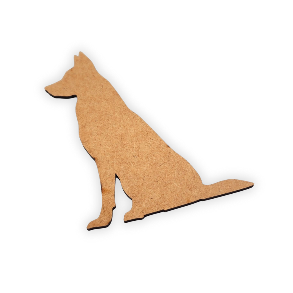 Alsatian Dog wood cutout