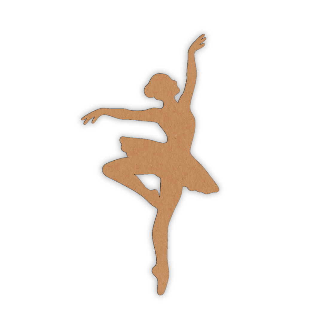 Ballerina wooden cutout