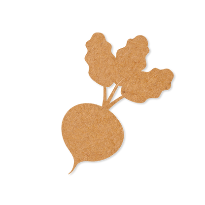 Our Beetroot blank is intricately cut from 3mm MDF wood.